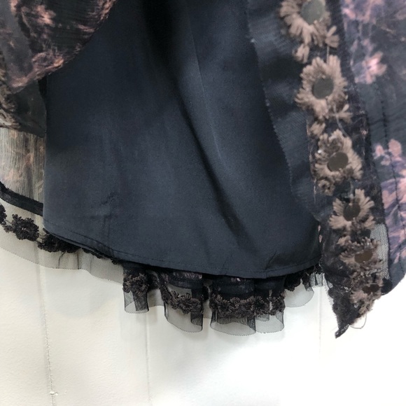 Free People Elsie Midnight Garden Floral Dress Sz S - Picture 8 of 14